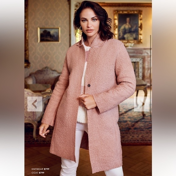 Super cute dusty rose wool coat - Picture 1 of 11